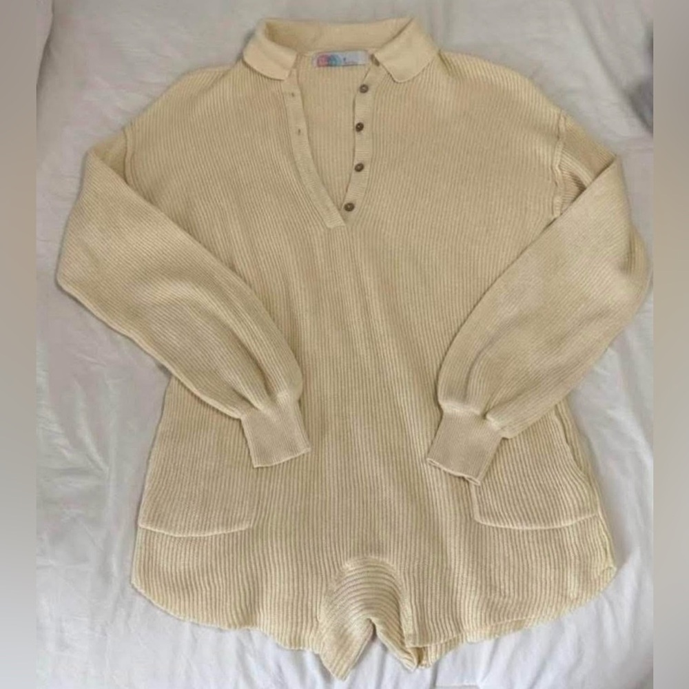 Free People Picnic Sweater Romper